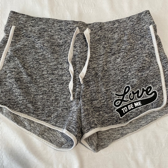 Justice Girl's Gray Active Shorts Size 14 - Picture 1 of 9
